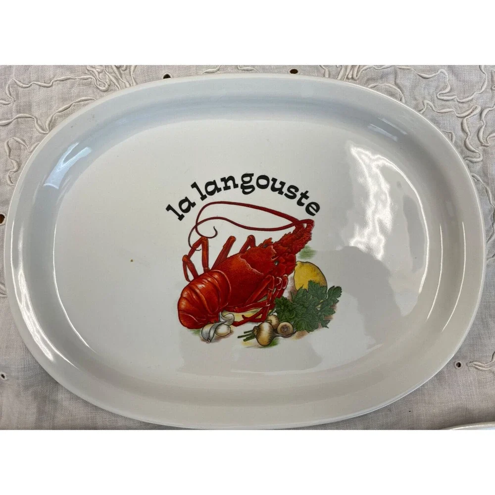 Revol Plates Made In France Lobster Crab Seafood Plates‎ le crabe la langouste